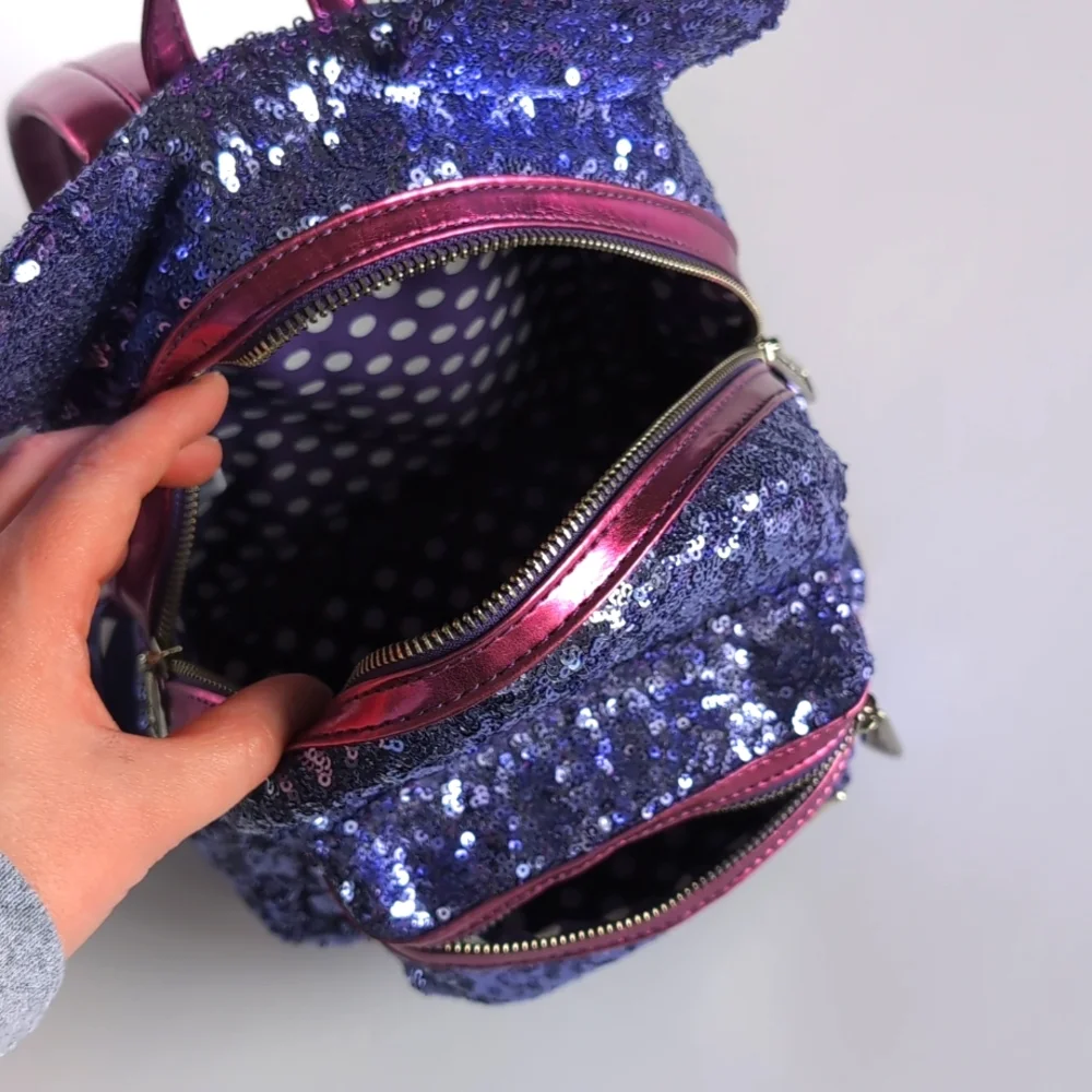 Disney Parks Loungefly Purple Potion Sequin Mini Backpack - Picture 8 of 16